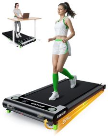 480L-A Under Desk Walking Pad Treadmill (Color: BLACK)