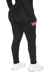Workout Leggings for Women High Waisted Scrunch Booty Lifting Tights Yoga Pants Seamless Yoga Fitness Leggings Pants Gym Clothes (Color: BLACK, Sizes: XL)